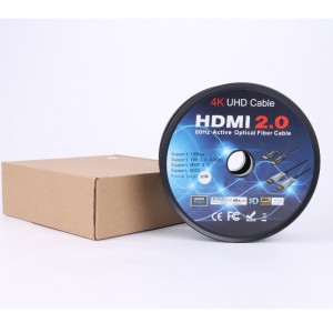 Funkcja ARC Fibre HDMI CABLE (Optical Fibre Transmission), Optoelectronic Hybrid; Metalowa obudowa, 4K