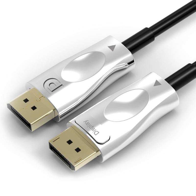 Tanie męskie do męskiego DisplayPort 1.4 AOC światłowodowe kable wsparcia 8k@60Hz 3D32.4Gbps 30m długości